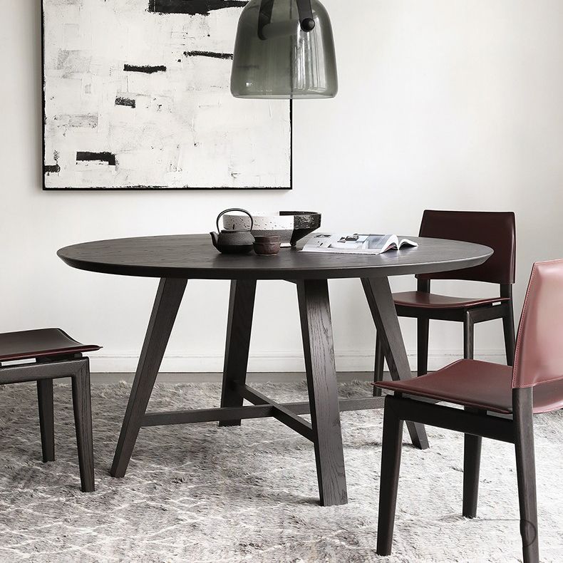 Mesa de comedor moderna mesa redonda de madera para comedor