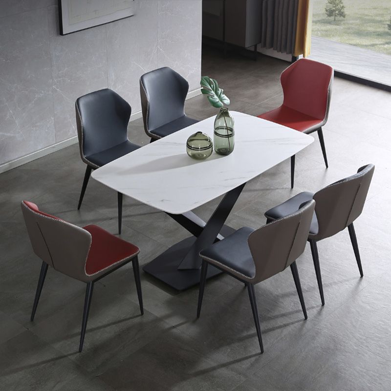 Contemporary Home Upholstered Side Chair Metallic Finish Wingback Dining Chair Clearhalo 'Dining Chairs' 'Dining Tables & Seating' 'dining_chair' 'furn' 'furn_dining_chair' 'Furniture' 'furniture_dining_chair' 'Kitchen & Dining Furniture' 1200x1200_ff0f533d-046d-4b0e-aa92-23b11ccf1955