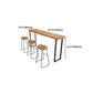 Brown Modern Style Specialty Table Solid Wood and Metal Coffee Shop Bar Table Clearhalo 'Bar Furniture' 'Bar Tables' 'bar_tables' 'furn' 'furn_bar_tables' 'Furniture' 'furniture_bar_tables' 'Kitchen & Dining Furniture' 1200x1200_ff0fa4bd-abd3-4ea3-be5a-9bec0afca012