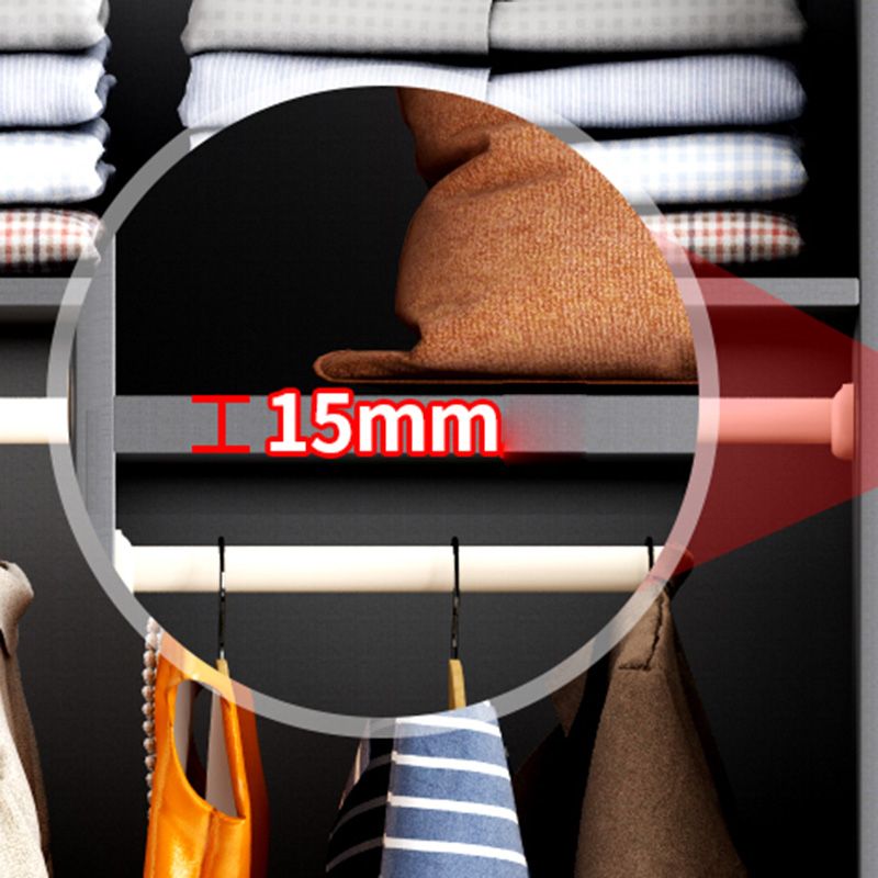 Moderno gabinete de madera dormitorio suave puertas cerradas armario