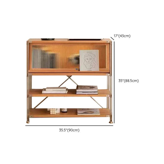 1 Door Storage Cabinet, Modern Rectangular Wooden Cabinet, 35.4"W x 16.9"L x 34.8"H Clearhalo 'Cabinets & Chests' 'cabinets_chests' 'furn' 'furn_cabinets_chests' 'Furniture' 'Living Room Furniture' 1200x1200_ff108c9c-2b13-4245-bf82-01977af9b934