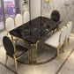 Metal Traditional Luxury Rectangle Indoor Table Sintered Stone Top Table with Legs Clearhalo ' dining_table' 'Dining Tables & Seating' 'Dining Tables' 'furn' 'furn_dining_table' 'Furniture' 'furniture_dining_table' 'Kitchen & Dining Furniture' 'kitchen&dining_furn' 'kitchen' 'kitchen_dining_table' 1200x1200_ff11f3cb-5243-4009-87ef-0d9677d69511