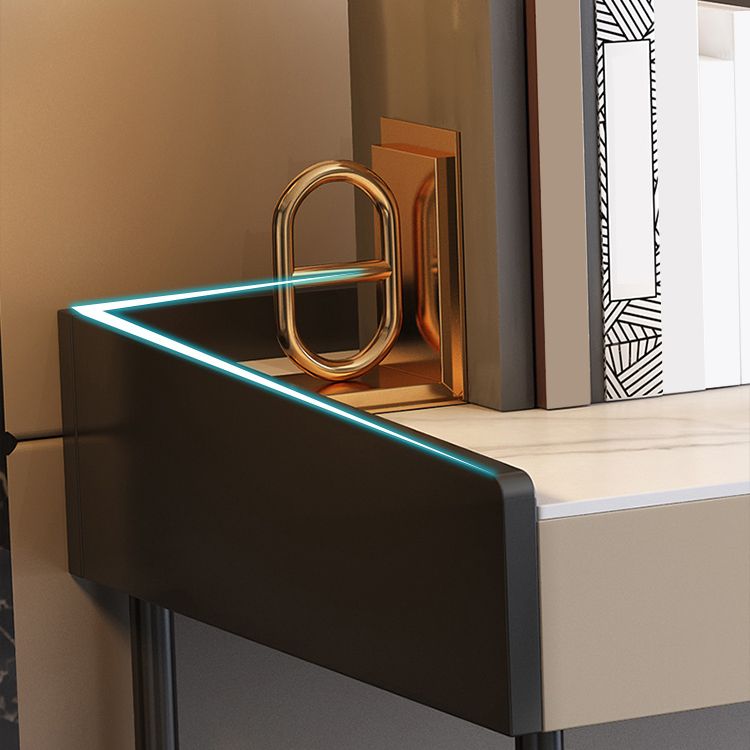 Bureau d'écriture contemporain rectangulaire Bureau de bureau en pierre avec les jambes