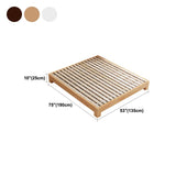 Lit en bois massif scandinave sans lit de tête et lit de pied