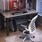 Industrial Rectangular Computer Desk Antique Finish Gaming Desk