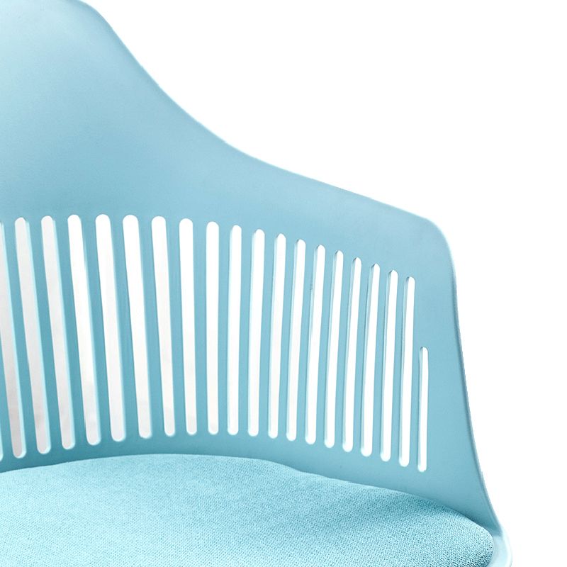 Sedia a braccio di plastica contemporaneo a pala posteriore cucina sedia sala da pranzo