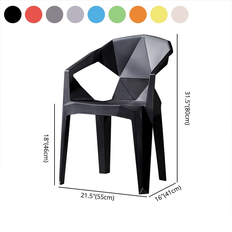 Modern Style Dining Chairs Plastic Dining Stackable Side Chairs for Kitchen (Set of 4) Clearhalo ' kitchen&dining_furn' 'Dining Chairs' 'Dining Tables & Seating' 'dining_chair' 'furn' 'furn_dining_chair' 'Furniture' 'furniture_dining_chair' 'Kitchen & Dining Furniture' 'kitchen' 1200x1200_ff136b58-acc2-4260-bea0-bb68b0e11331