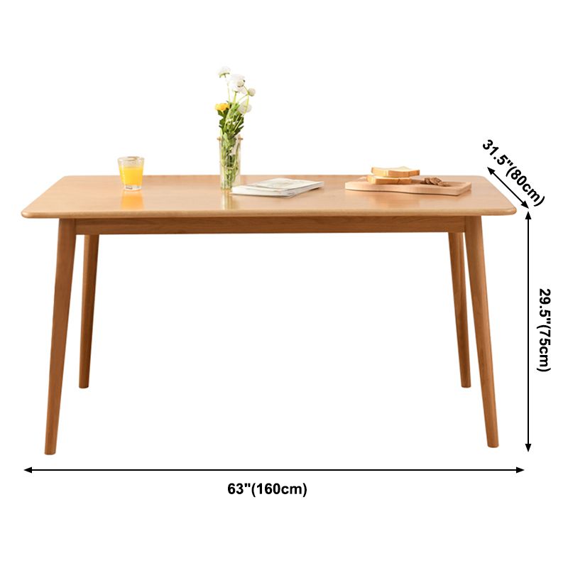 Rectangle Oak Wood Dining Table Modern Table in Nature with Double Pedestal Clearhalo ' dining_table' 'Dining Tables & Seating' 'Dining Tables' 'furn' 'furn_dining_table' 'Furniture' 'furniture_dining_table' 'Kitchen & Dining Furniture' 'kitchen&dining_furn' 'kitchen' 'kitchen_dining_table' 1200x1200_ff164a5f-07e5-420d-b43c-e30d9c3cad7c