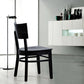 Industriële armloze eetkamerstoelen Solid Wood Dining Side Stoel