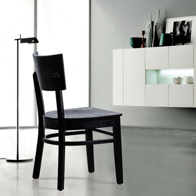 Industriële armloze eetkamerstoelen Solid Wood Dining Side Stoel