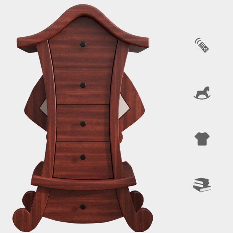 Lencería vertical contemporánea almacenamiento de madera de madera cofre para el hogar