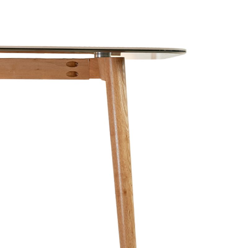 Solid Wood Mid-Century Modern Table Rectangle Sintered Stone Top Table with 4 Legs Clearhalo ' dining_table' 'Dining Tables & Seating' 'Dining Tables' 'furn' 'furn_dining_table' 'Furniture' 'furniture_dining_table' 'Kitchen & Dining Furniture' 'kitchen&dining_furn' 'kitchen' 'kitchen_dining_table' 1200x1200_ff1b2125-ce0e-4f38-9367-f930ab61987b