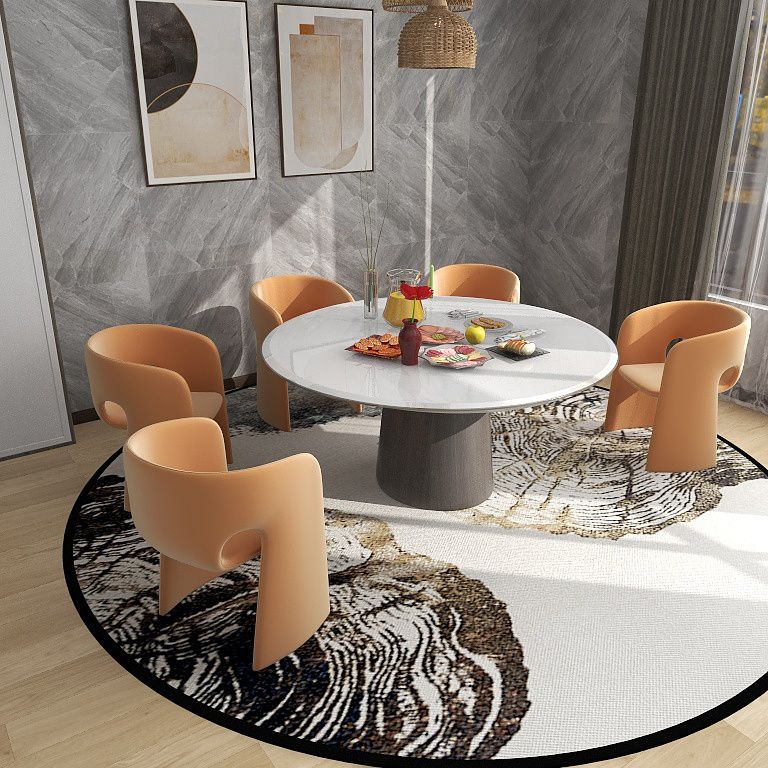 Designer Style Coffee Shop Velvet Arm Chair Matte Finish Solid Back Dining Chair Clearhalo ' kitchen&dining_furn' 'Dining Chairs' 'Dining Tables & Seating' 'dining_chair' 'furn' 'furn_dining_chair' 'Furniture' 'furniture_dining_chair' 'Kitchen & Dining Furniture' 'kitchen' 1200x1200_ff1ca68e-9db9-41fa-bace-1f4b6905780c