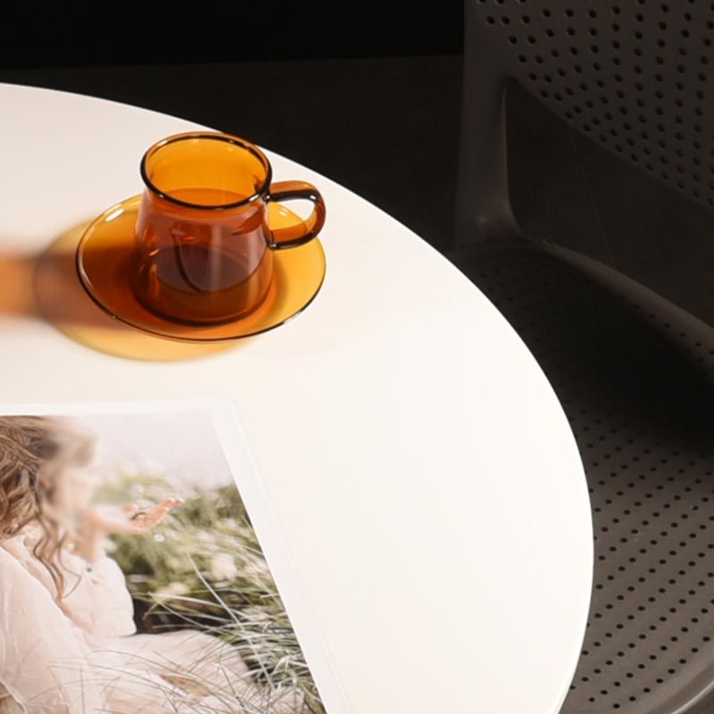 Round Tulip Base Dining Table Modern Engineered Wood Dining Room Table