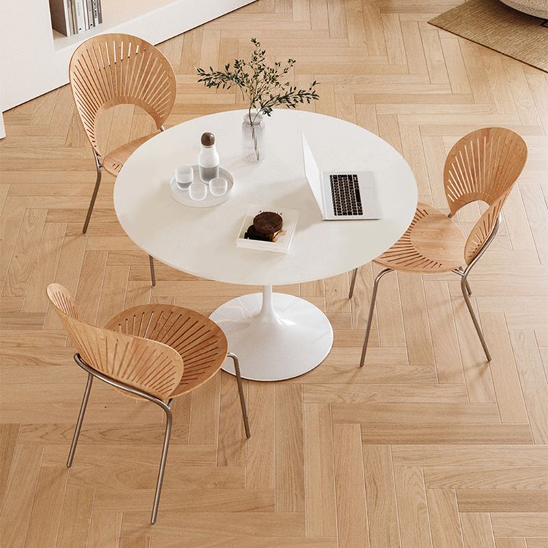 Round Dining Set for Kitchen 1/2/3/4/5 Pcs Stone Top Dinette Set Clearhalo 'Dining Room Sets' 'Dining Tables & Seating' 'dining_room_set' 'furn' 'furn_dining_room_set' 'Furniture' 'Kitchen & Dining Furniture' 1200x1200_ff1e52ef-3408-43ac-8803-7e4b21ab67dd