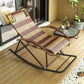 Modern Recliner Chair Color Block Rattan Rocker Chair with Dark Legs Clearhalo 'Chairs & Seating' 'furn' 'furn_rocking_chairs' 'Furniture' 'Living Room Furniture' 'Rocking Chairs' 'rocking_chairs' 1200x1200_ff23c306-8c22-4dd3-8d7e-ce01fe9b4bb5