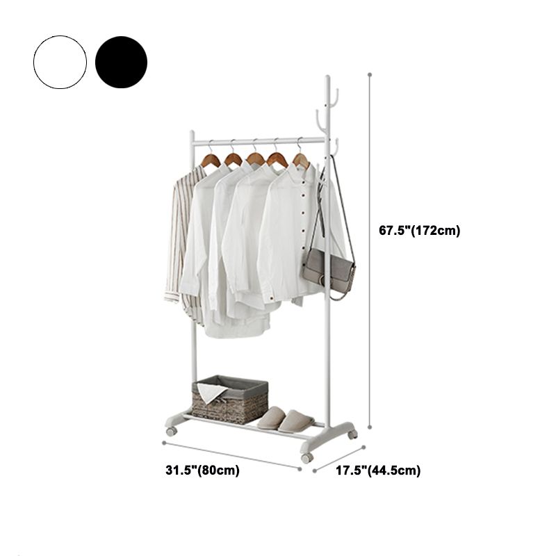 Edelstahl Open Armoire zeitgenössischer Schrank mit Kleidungsstange