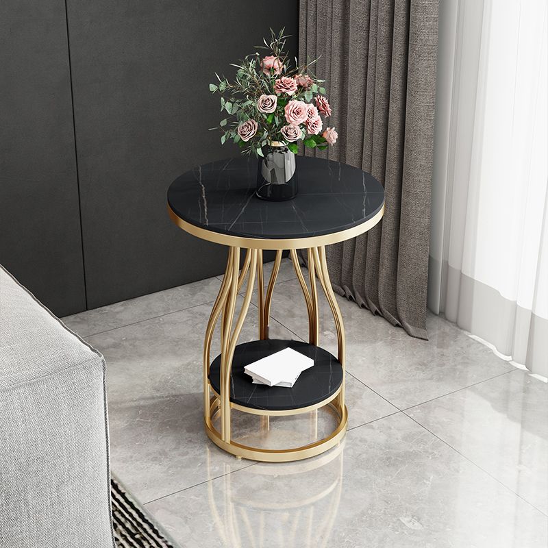 24.8" Tall Round Side Accent Table Metal Frame Nesting End Table Clearhalo 'Coffee & Accent Tables' 'End & Side Tables' 'end_side_tables' 'furn' 'furn_end_side_tables' 'Furniture' 'Living Room Furniture' 1200x1200_ff2a0d7e-0588-467c-97d4-22e5caa13797