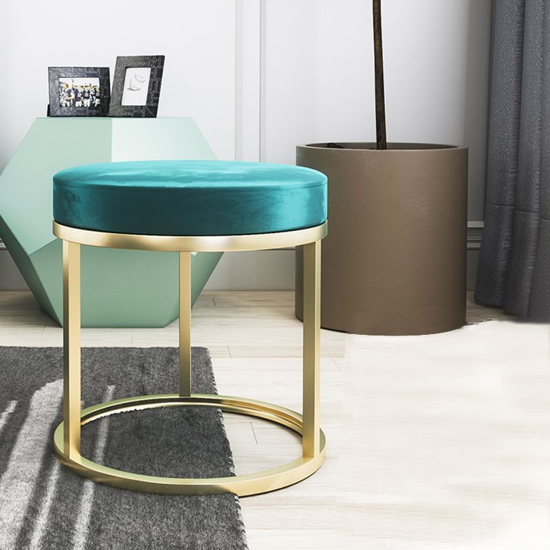 Solid Color Flannel Standard Stool Modern Simple Round Footstool Clearhalo 'furn' 'furn_ottomans_poufs' 'Furniture' 'Living Room Furniture' 'Ottomans & Poufs' 'ottomans_poufs' 1200x1200_ff2a0f29-5d3a-4294-8715-9db52c3a4d21