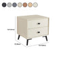 18.5" Tall 2-drawer Night Table Legs Included Solid Wood Nightstand