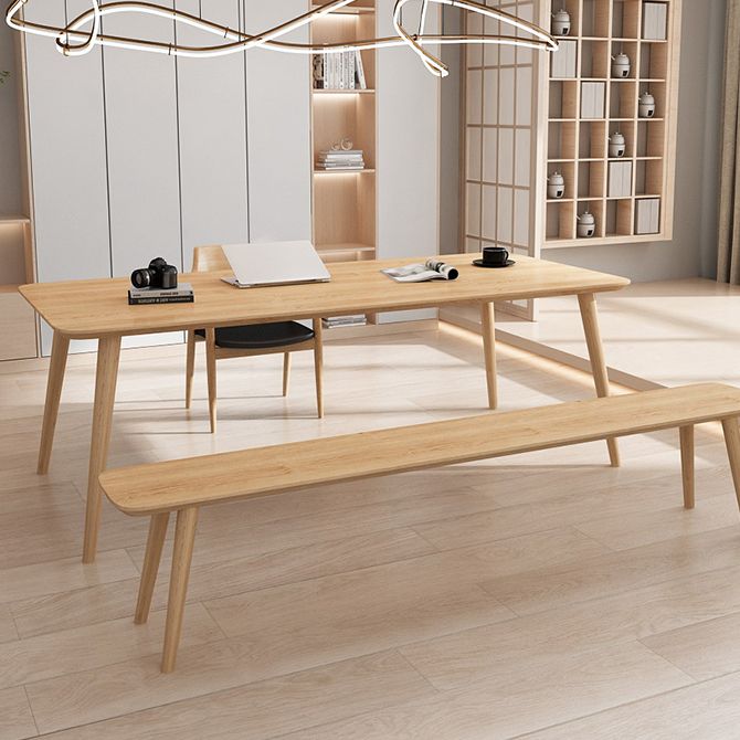 Massivholz Industrial Meeting Schreibtisch Rechteck fester Bürotisch