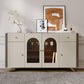 Moderno sideboard buffet a 2-catro e tavolo a buffet a 4 porte con luci a LED