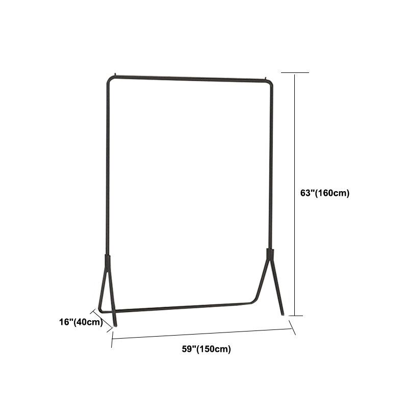 Kit de entrada de riel colgante contemporáneo de árbol de metal en negro