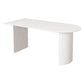 Modern Style Dining Table White Double Pedestal Dining Table for Home Use Clearhalo ' dining_table' 'Dining Tables & Seating' 'Dining Tables' 'furn' 'furn_dining_table' 'Furniture' 'furniture_dining_table' 'Kitchen & Dining Furniture' 'kitchen&dining_furn' 'kitchen' 'kitchen_dining_table' 1200x1200_ff2d30e1-fc32-42b3-9ded-75f67627fbf2