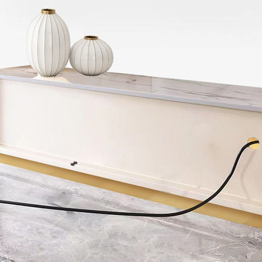 Modern TV Media Console Stone TV Stand Console with 3 Drawers Clearhalo 'furn' 'furn_tv_stands_entertainment_centers' 'Furniture' 'Living Room Furniture' 'TV Stands & Entertainment Centers' 'TV Stands & Media Storage Furniture' 'tv_stands_entertainment_centers' 1200x1200_ff2e8da6-4d34-4586-9f76-6b23cf2b5a4f