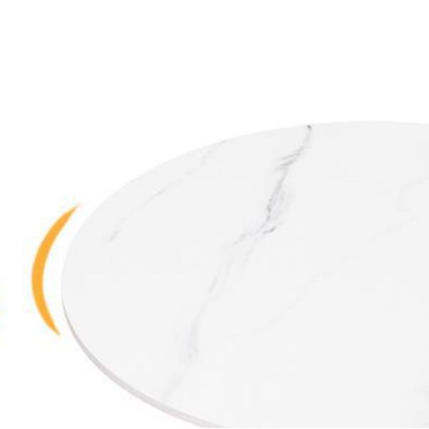 Moderne 1/5 Stücke Essberg runden Stein Esstisch für Esszimmercafé