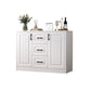 Contemporary White Wooden Accent Cabinet with Doors and Drawers Clearhalo 'Cabinets & Chests' 'cabinets_chests' 'furn' 'furn_cabinets_chests' 'Furniture' 'Living Room Furniture' 1200x1200_ff325e22-7f50-41ac-a43b-2e6c79448cbd