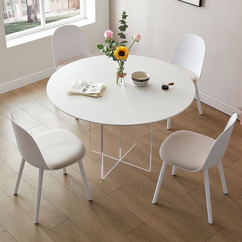 Modern 1/3/4/5 Pieces Dining Set Round Stone Dining Table for Dining Room