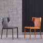 Faux Leather Kitchen Armless Chair Wingback Side Chair in Orange Clearhalo 'Dining Chairs' 'Dining Tables & Seating' 'dining_chair' 'furn' 'furn_dining_chair' 'Furniture' 'Kitchen & Dining Furniture' 1200x1200_ff329070-8deb-4e62-94dc-4da39a0511cd