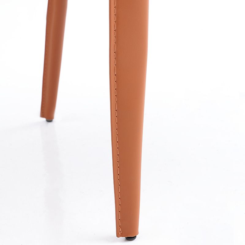 Faux Leather Dining Chairs Modern Dining Arm Chair for Kitchen Clearhalo 'Dining Chairs' 'Dining Tables & Seating' 'dining_chair' 'furn' 'furn_dining_chair' 'Furniture' 'Kitchen & Dining Furniture' 1200x1200_ff330571-2f86-41f0-8308-9c7cfabe6a03