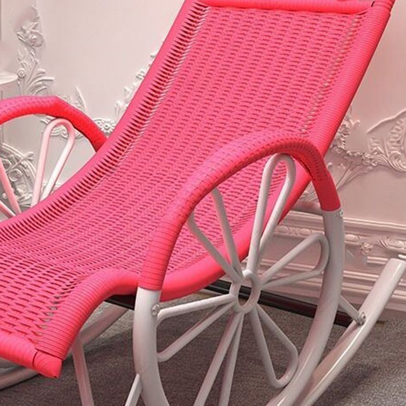 Base de hierro de estilo moderno de sofá silla de chaise rocket de chaise para balcón