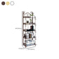 Metal Vertical Book Shelf Etagere Open Shelf Bookcase for Home