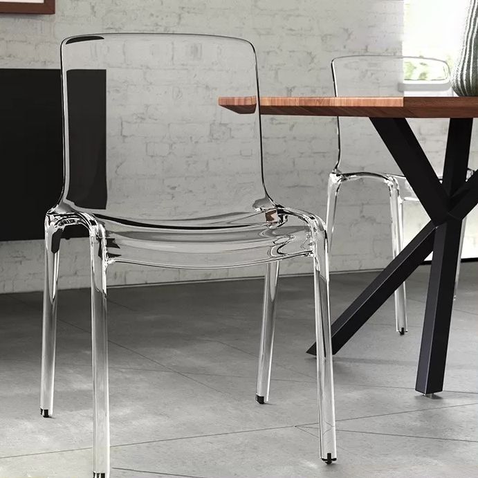 Scandinavian Style Plastic Chair Set Solid Back Side Kitchen Dining Chairs Clearhalo ' kitchen&dining_furn' 'Dining Chairs' 'Dining Tables & Seating' 'dining_chair' 'furn' 'furn_dining_chair' 'Furniture' 'furniture_dining_chair' 'Kitchen & Dining Furniture' 'kitchen' 1200x1200_ff34948c-0dfd-42c7-a007-0988cde71343