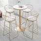 Metal and Wood Set 1/2/3 Pieces Contemporary Round Bar Stool and Table Set Clearhalo 'Bar Furniture' 'furn' 'furn_home_bar_bar_sets' 'Furniture' 'Home Bars & Bar Sets' 'home_bar_bar_sets' 'Kitchen & Dining Furniture' 1200x1200_ff357e4c-3bb1-42b8-bb3d-95d1953a05a6