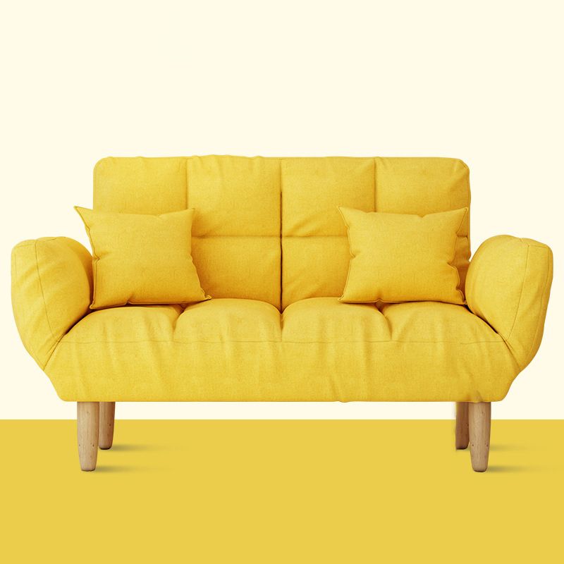 Divano a braccio quadrato convertibile da biscotto del soggiorno contemporaneo