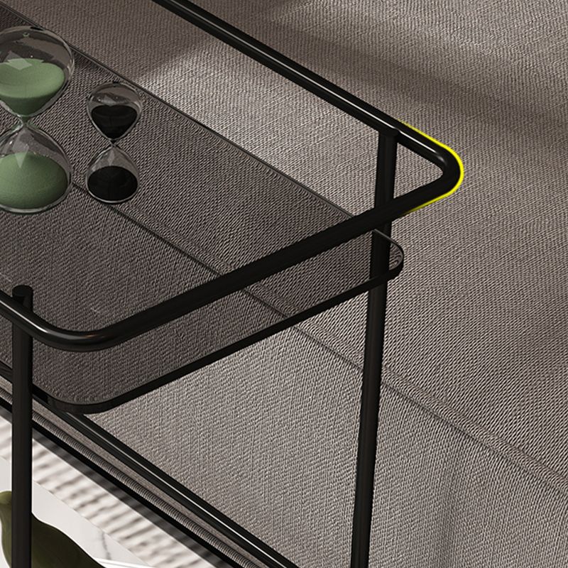 23.62" Tall 4 Legs Side Table Modernistic Metal Side End Snack Table Clearhalo 'Coffee & Accent Tables' 'End & Side Tables' 'end_side_tables' 'furn' 'furn_end_side_tables' 'Furniture' 'Living Room Furniture' 1200x1200_ff35f16c-c3b1-45f0-9e99-1667c21cbe6c