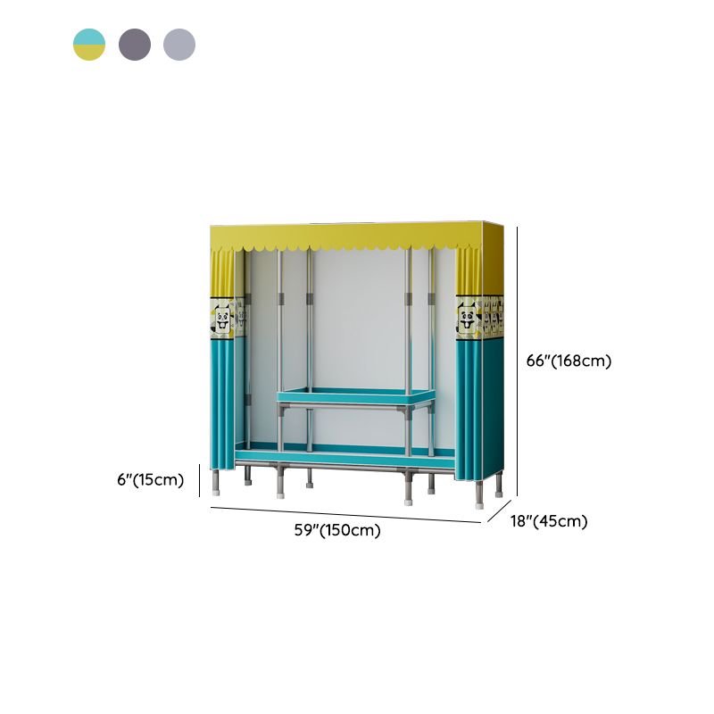 Metallgarderobeschrank mit Regalen modern