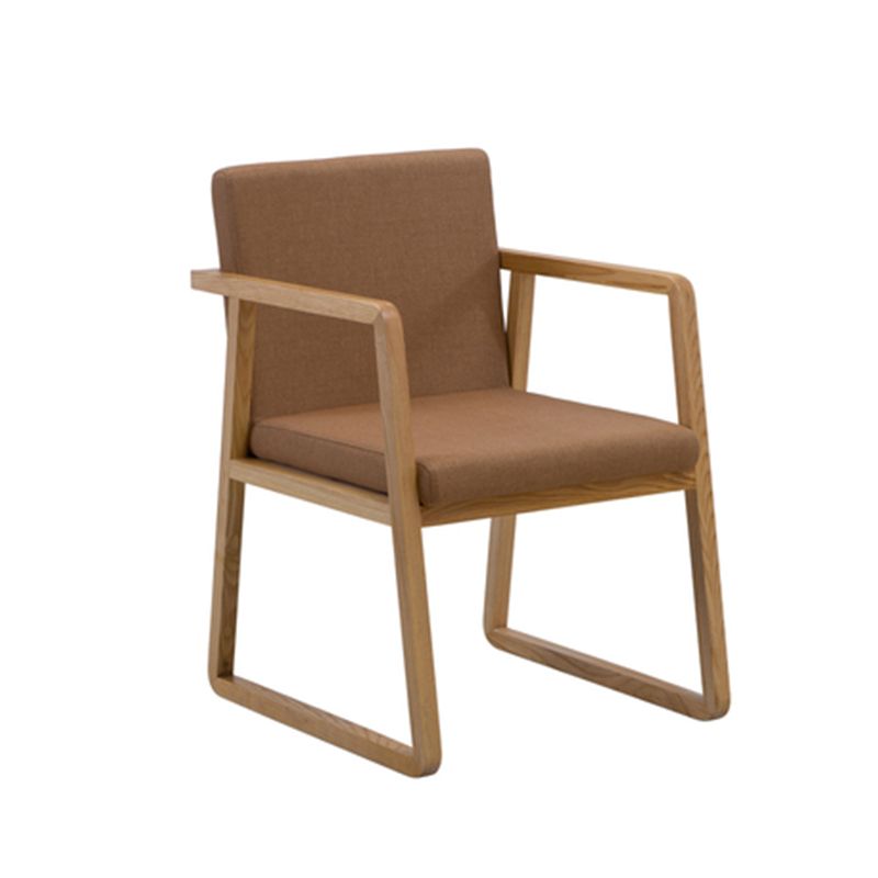 Contemporary Style Dining Side Chair Wooden Dining Arm Chairs for Kitchen Clearhalo ' kitchen&dining_furn' 'Dining Chairs' 'Dining Tables & Seating' 'dining_chair' 'furn' 'furn_dining_chair' 'Furniture' 'furniture_dining_chair' 'Kitchen & Dining Furniture' 'kitchen' 1200x1200_ff380ba0-8b3e-4570-bfd4-649f41d42a63