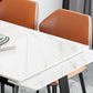 Modern Rectangle Dining Table Sintered Stone 4 Legs Table with Black Frame Clearhalo ' dining_table' 'Dining Tables & Seating' 'Dining Tables' 'furn' 'furn_dining_table' 'Furniture' 'furniture_dining_table' 'Kitchen & Dining Furniture' 'kitchen&dining_furn' 'kitchen' 'kitchen_dining_table' 1200x1200_ff38d6d5-aa9b-47c3-a65f-f2bcdbe84756