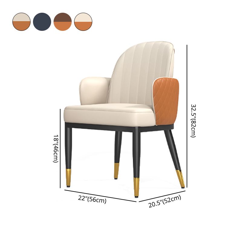 Minimalist Style Solid Back Dining Side Chairs Leather Dining Chairs for Kitchen Clearhalo ' kitchen&dining_furn' 'Dining Chairs' 'Dining Tables & Seating' 'dining_chair' 'furn' 'furn_dining_chair' 'Furniture' 'furniture_dining_chair' 'Kitchen & Dining Furniture' 'kitchen' 1200x1200_ff39e2a5-8876-4cb4-8ca8-1a06843b4e4f