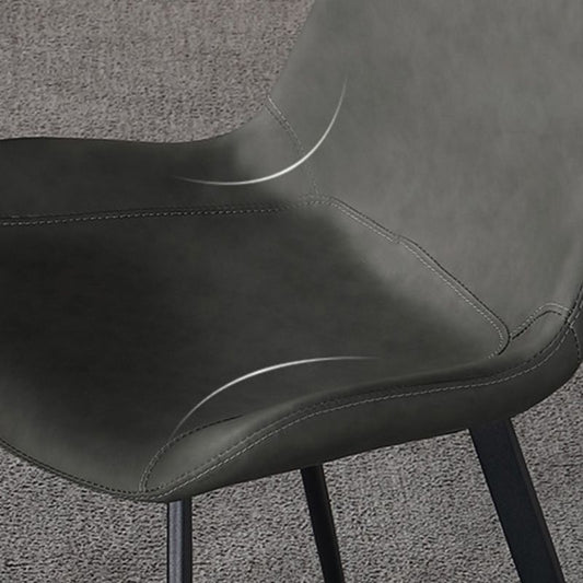 Modern Style Dining Chairs Armless Side Chairs with Metal Legs for Kitchen Clearhalo ' kitchen&dining_furn' 'Dining Chairs' 'Dining Tables & Seating' 'dining_chair' 'furn' 'furn_dining_chair' 'Furniture' 'furniture_dining_chair' 'Kitchen & Dining Furniture' 'kitchen' 1200x1200_ff3dff33-00bc-40b0-a2bd-97efc8d2f137