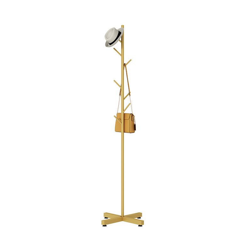 Perchero de metal para el suelo del hogar, minimalista, moderno, con árbol de entrada