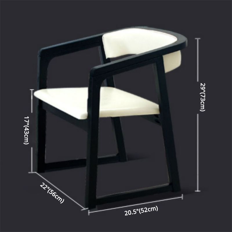 Modern Wood Indoor-Outdoor Chair with Arm Home Open Back Dining Side Chair Clearhalo ' kitchen&dining_furn' 'Dining Chairs' 'Dining Tables & Seating' 'dining_chair' 'furn' 'furn_dining_chair' 'Furniture' 'furniture_dining_chair' 'Kitchen & Dining Furniture' 'kitchen' 1200x1200_ff400507-95c1-4610-8778-7da05c23babd