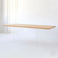 Natural Dining Table Contemporary Style Rectangle Solid Wood Dinner Table