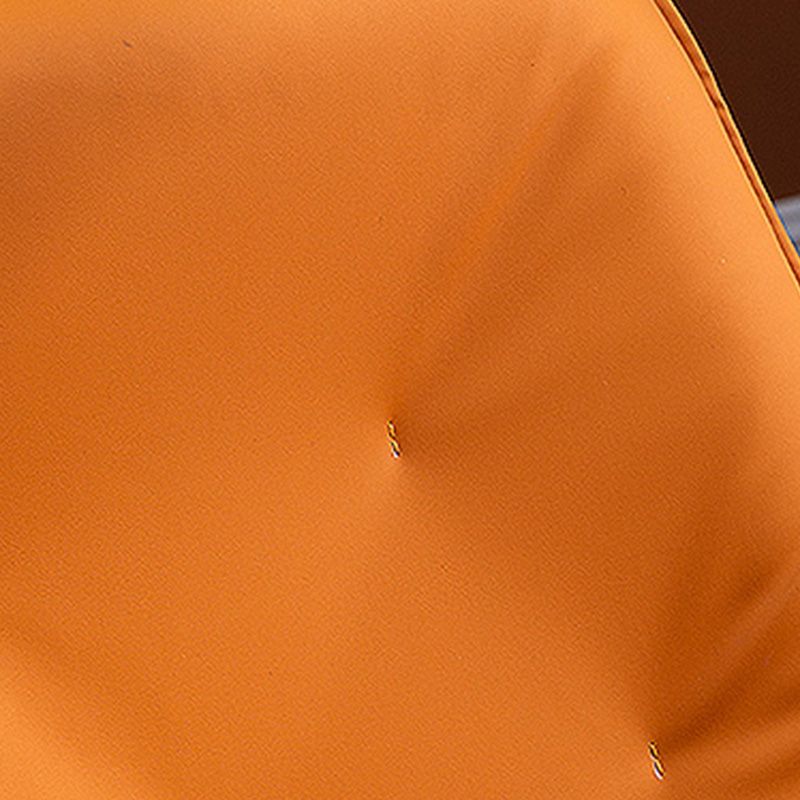 22,44 "breit x 22.44" tief gebundener Leder -Armless -Stuhl mit Spinnenbasis