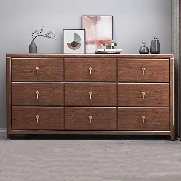 Mid Century Modern Chest Wood Rectangular Chest in Walnut Finish Clearhalo 'Cabinets & Chests' 'cabinets_chests' 'furn' 'furn_cabinets_chests' 'Furniture' 'Living Room Furniture' 1200x1200_ff417ee3-a145-46d9-b465-f758ceda30c6